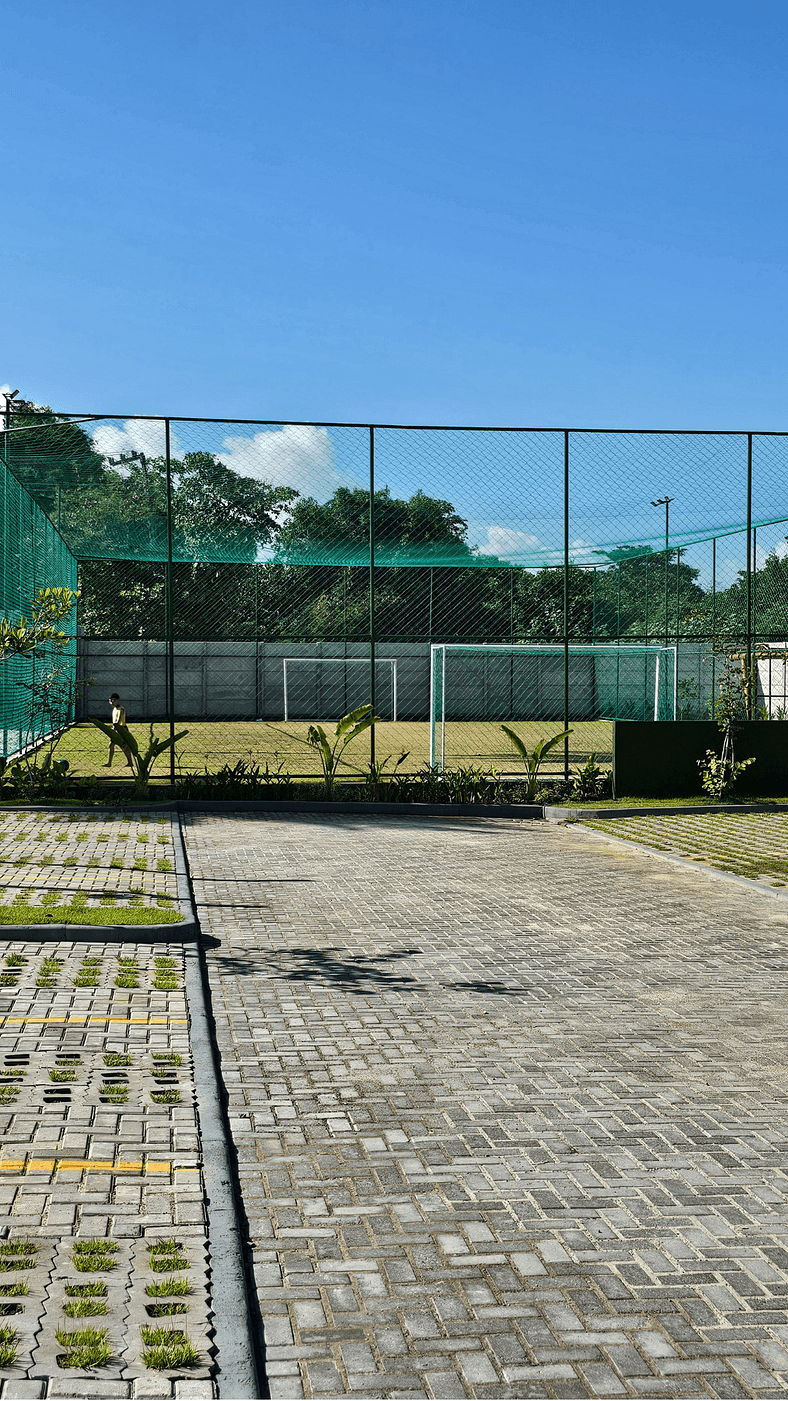 Apartamento frente piscina no Makia em Muro Alto