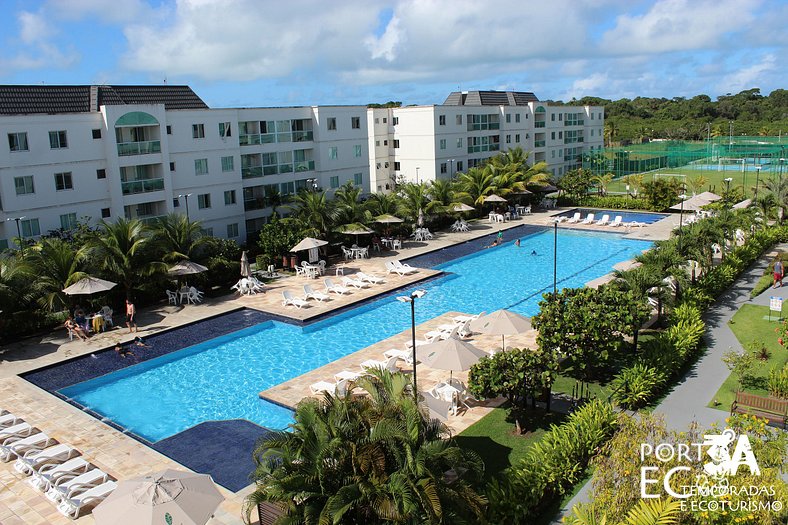 Apartamento Frente Piscina no Village em Porto de Galinhas