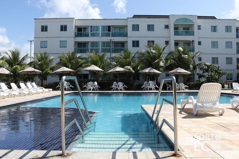 Apartamento Frente Piscina no Village em Porto de Galinhas