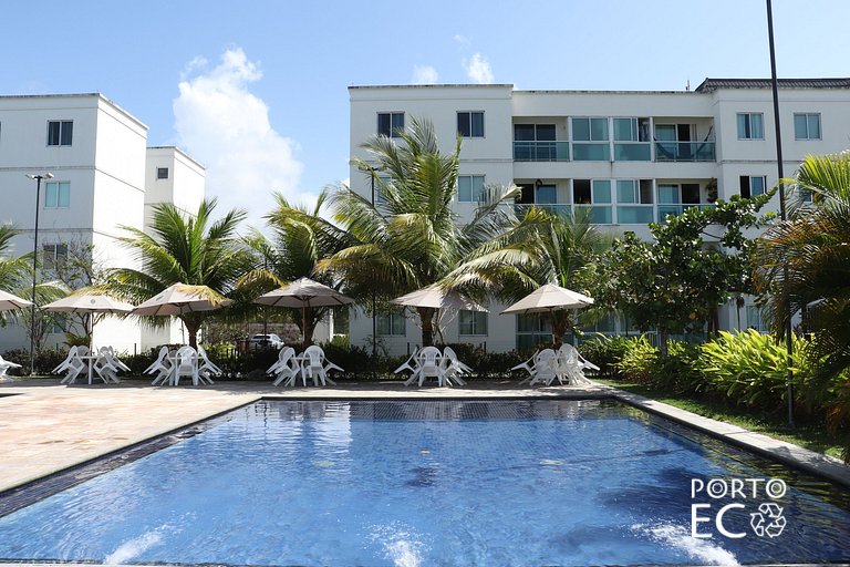 Apartamento Frente Piscina no Village em Porto de Galinhas