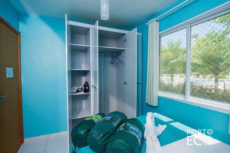 Apartamento Frente Piscina no Village em Porto de Galinhas