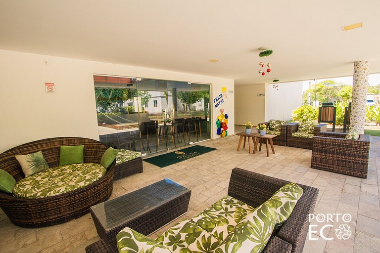 Apartamento Frente Piscina no Village em Porto de Galinhas