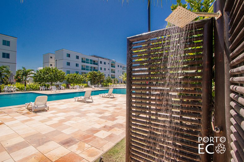 Apartamento Frente Piscina no Village em Porto de Galinhas