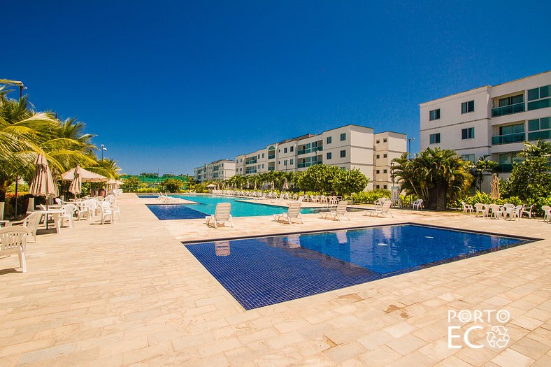 Apartamento Frente Piscina no Village em Porto de Galinhas