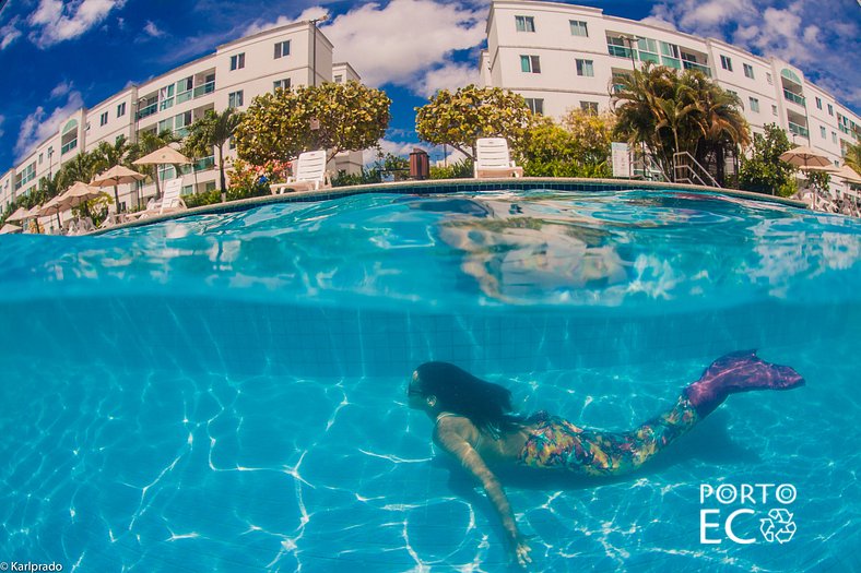 Apartamento Frente Piscina no Village em Porto de Galinhas