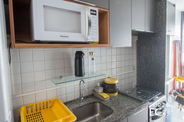 Apartamento Frente Piscina Térreo no Palm Village em Porto d