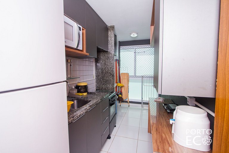 Apartamento Frente Piscina Térreo no Palm Village em Porto d