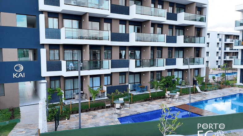 Apartamento no Muro Alto Clube em Porto de Galinhas - Eco51